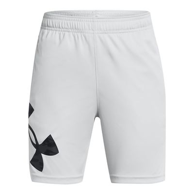 Under Armour Boys' Tech Big Logo Shorts, (012) Mod Gray / / Black, Small