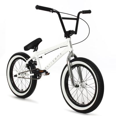 Elite BMX Bicycle 18", 20" & 26" BMX Bike - Freestyle BMX Bike All Models Come with 3 Piece BMX Crankset (18", PW White Splatter)