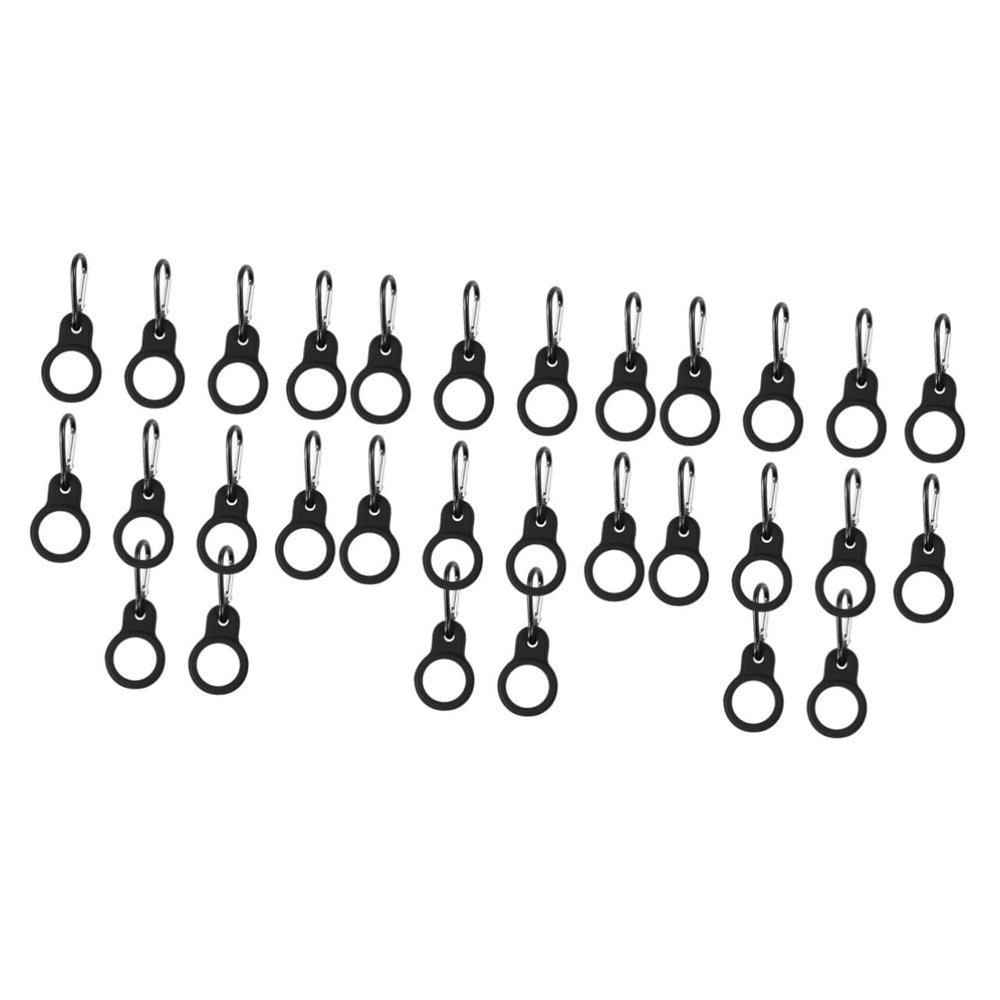 Sosoport 30pcs Water Bottle Belt Clip Detachable Swivel Snap Hooks Silicone Holder Clip Loop for Hiking Camping Fishing and More
