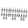 Sosoport 30pcs Water Bottle Belt Clip Detachable Swivel Snap Hooks Silicone Holder Clip Loop for Hiking Camping Fishing and More view 1