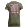 Under Armour Womens New Freedom Banner T-Shirt, (394) Marine OD Green / / Meta Pink, Small view 4