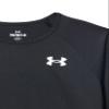Under Armour Girls' Tech Novelty Long Sleeve, (001) Black / / Metallic Silver, X-Small view 2