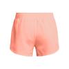 Under Armour Girls Fly by Shorts, (897) Flare Orange/Flare Orange/Reflective, Small view 2