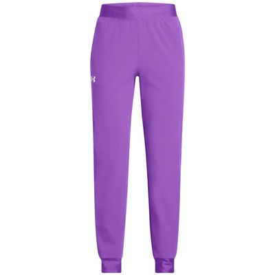 Under Armour Girls ArmourSport Woven Joggers, (525) Lavish / / White, X-Small
