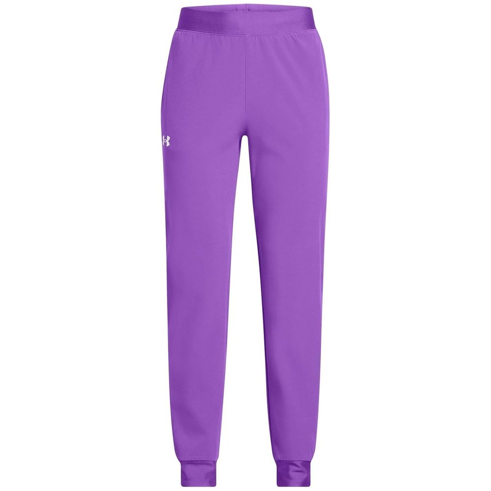 Under Armour Girls ArmourSport Woven Joggers, (525) Lavish / / White, X-Small