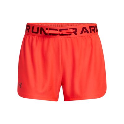 Under Armour Girls' Play Up Solid Shorts, (713) Racer Red / / Cardinal, X-Small