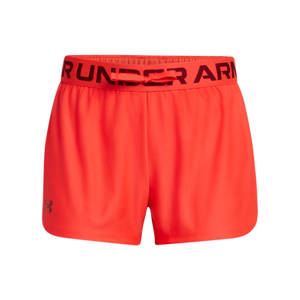 Under Armour Girls' Play Up Solid Shorts, (713) Racer Red / / Cardinal, X-Small