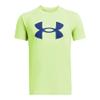 Under Armour Boys Tech Big Logo Short Sleeve T-Shirt, (304) Morph Green / / Tech Blue, X-Large view 1