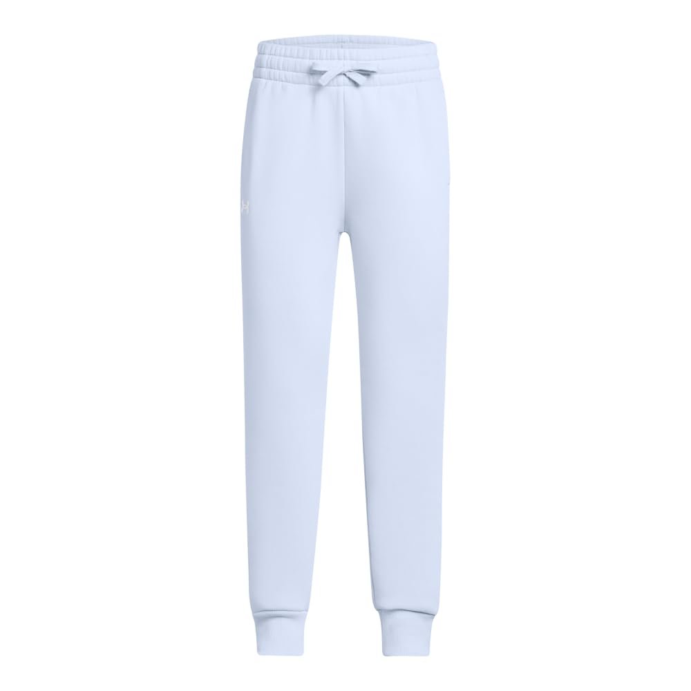Under Armour Girls Rival Fleece Joggers, (465) Nimbus Blue / / White, Medium