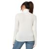 Lucky Brand Women's Mock Neck Layering Top, Egret, L view 2