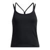 Under Armour Girls' Motion Strappy Tank Top, (001) Black / / Jet Gray, Medium view 1
