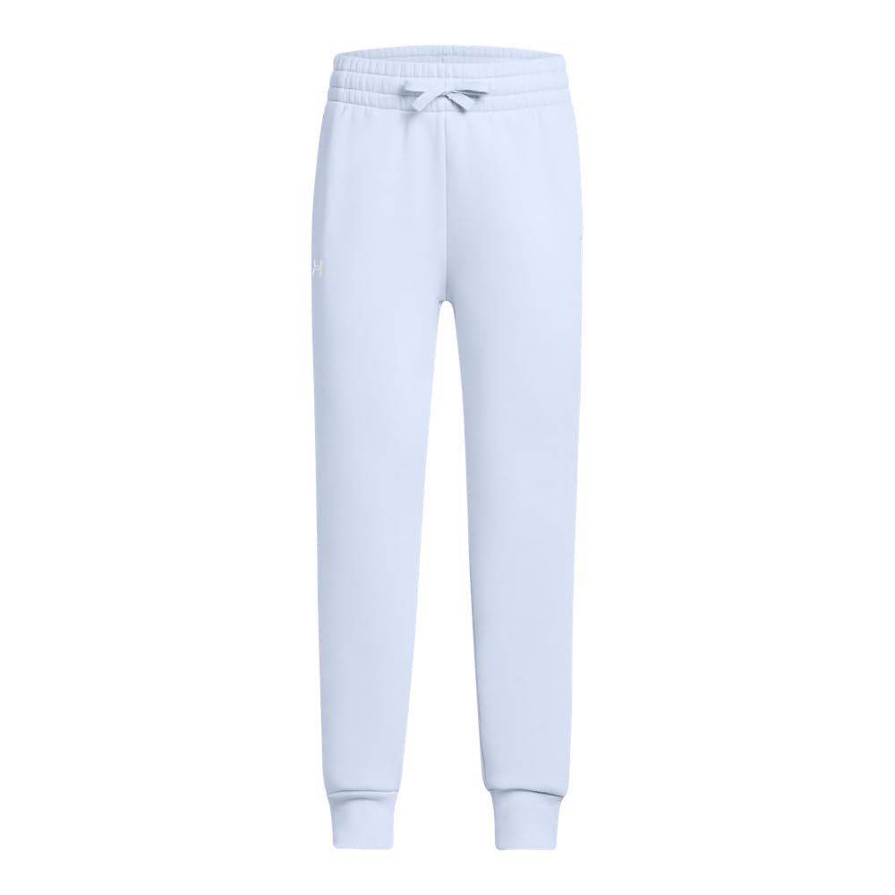 Under Armour Girls Rival Fleece Joggers, (465) Nimbus Blue / / White, X-Large