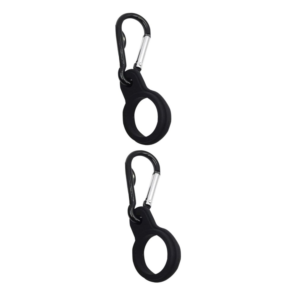 BESPORTBLE 2pcs Water Bottle Belt Strap Silicone Hanging Buckle Clip for Portable Water Bottle Camping Hiking Travel