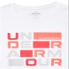 Under Armour Girls' Tech Block Logo Short Sleeve T Shirt, 100 White, YXL view 2