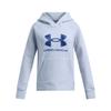 Under Armour Girls' Rival Fleece Big Logo Hoodie, (464) Nimbus Blue / / Tech Blue, Small view 1
