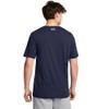 Under Armour Men's Left Chest Stripe Short Sleeve T Shirt, (411) Midnight Navy/Black/Halo Gray, XX-Large view 2