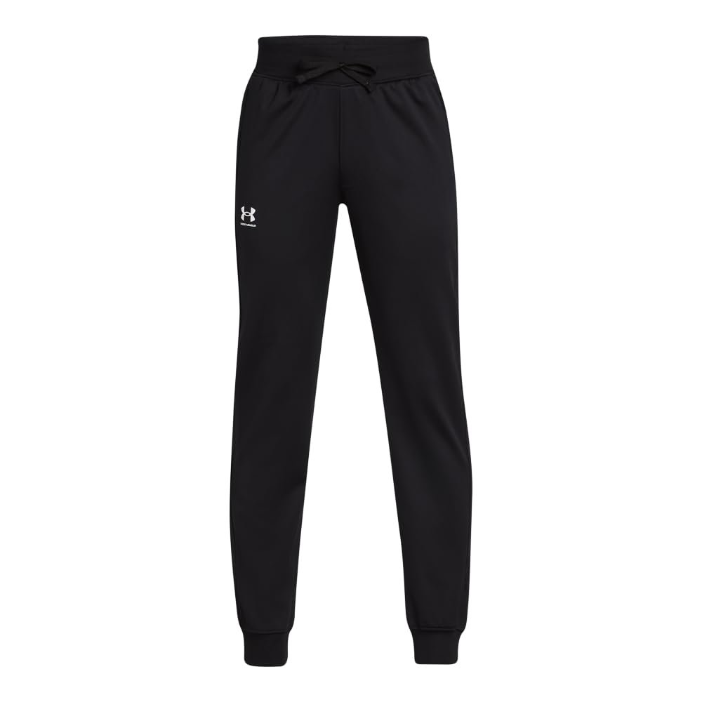 Under Armour Boys Icon Knit Pants, (001) Black / / White, Small