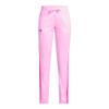 Under Armour Girls' Armour Fleece Pants, 638 Pink, YLG view 1