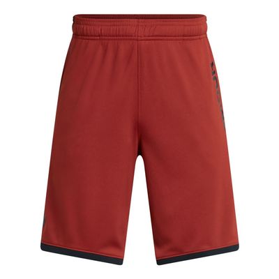 Under Armour Boys' Stunt 3.0 Shorts, (840) Earthen Orange/Black/Castlerock, X-Small