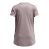 Under Armour Girls' Tech Block Logo Short Sleeve T Shirt, (015) Tetra Gray / / Halo Gray, Large view 2