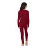 Cuddl Duds Girls Heavyweight Fleece Lined 2 Piece Thermal Underwear Set  Long Sleeve Shirt & Leggings Base Layer for Cold Weather  Winter Clothing Long Johns Lounge Sets for Kids, Red, XL view 3