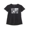 Under Armour Girls' Tech Block Logo Short Sleeve T Shirt, (001) Black / / White, X-Small view 1
