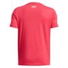 Under Armour Boys' Team Issue Wordmark Short Sleeve, (989) Lava Red / / Cardinal, X-Small view 2