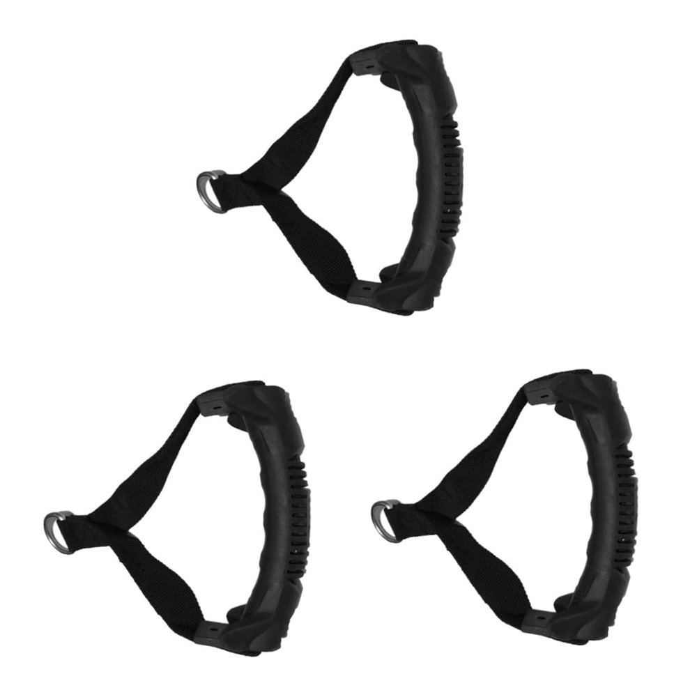 BESPORTBLE 3pcs Portable Fitness Pull Rope Handles Heavy Duty Ergonomic Exercise Grip for Resistance Bands Home Gym Equipment and Rehabilitation Training