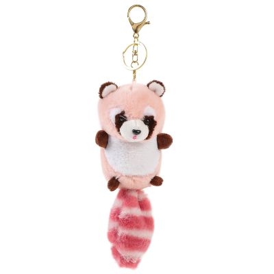 ABOOFAN Stuffed Raccoon Keychain Cute Key Chain Pendant Plush Animal Keyring for Birthday Valentine's Day Christmas Present