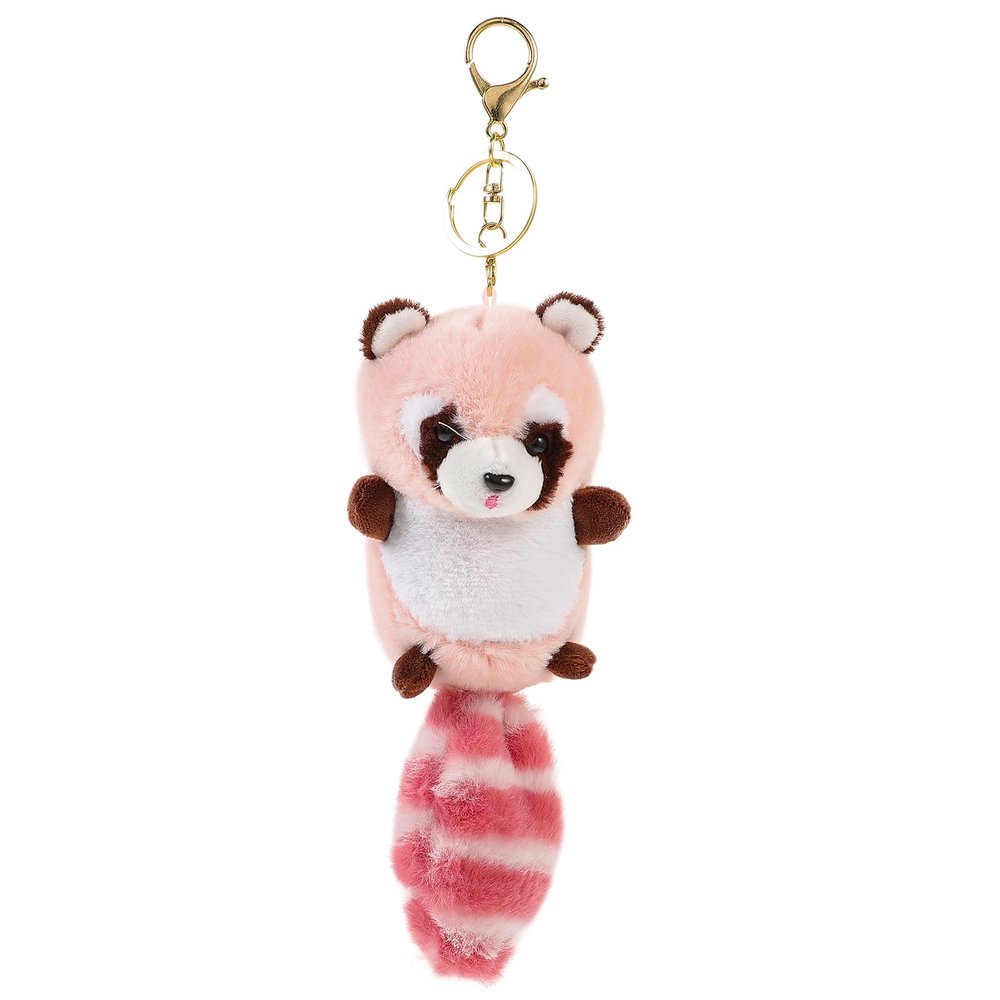 ABOOFAN Stuffed Raccoon Keychain Cute Key Chain Pendant Plush Animal Keyring for Birthday Valentine's Day Christmas Present