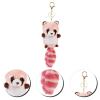 ABOOFAN Stuffed Raccoon Keychain Cute Key Chain Pendant Plush Animal Keyring for Birthday Valentine's Day Christmas Present view 3