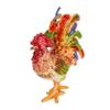 ARTIBETTER Box Jewelry Storage Holder Jewelry Holder Unique Style Case Rooster Ring Chicken Figurine Treasure Case Home Decor Ring Alloy Miss Accessories Bracket view 1
