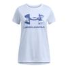 Under Armour Girls' Tech Big Logo Short Sleeve Crew Neck, (465) Nimbus Blue / / Tech Blue, Small view 1