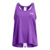 Under Armour Girls' Knockout Tank Top, (525) Lavish / / White, X-Small view 1