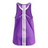 Under Armour Girls' Knockout Tank Top, (525) Lavish / / White, X-Small view 2