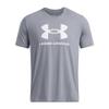 Under Armour Men's Sportstyle Logo Short Sleeve T Shirt, (036) Steel / / White, X-Large view 3