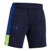 Under Armour Boys Baseline Basketball Shorts, (410) Midnight Navy/Morph Green/Tech Blue, Small view 2