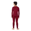 Cuddl Duds Boys Heavyweight Fleece Lined 2 Piece Thermal Underwear Set  Long Sleeve Shirt & Leggings Base Layer for Cold Weather  Winter Clothing Long Johns Lounge Sets for Kids, Red, S view 3
