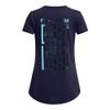 Under Armour Girls' Freedom Flag T-Shirt, (410) Midnight Navy / / Sky Blue, X-Small view 2