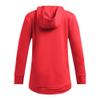 Under Armour Girls' Armour Fleece Iridescent Big Logo Hoodie, (713) Racer Red / / Iridescent, X-Large view 2