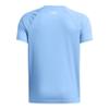Under Armour Boys Tech Hybrid Print Short Sleeve T Shirt, (465) Horizon Blue/Anthracite/White, Small view 2