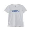 Under Armour Girls' Tech Twist Wordmark Logo Short Sleeve T Shirt, (100) White / / Tech Blue, Small view 1