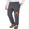 Little Donkey Andy Winter Warm Fleece Lined Pants for Men Water Resistance Outdoor Cargo Hiking Gray L view 1