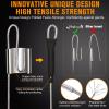 Dovesun 20PCS Circle Hooks Fishing Pre-Rigged Catfish Rig for Saltwater Freshwater Catfish Hooks with Wire Leader 4/0 view 2