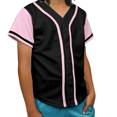 DIGITMON Kids Baseball Jersey Button Down Premium Hip Hop T Shirts Uniform Blackpink 6-Month Infants