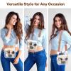Aveniee Clear Bag Stadium Approved, Clear Purses for Women, Crossbody Bag for Concerts with Adjustable Strap for Sports Events Festivals (White) view 4