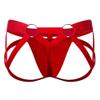 JOCKMAIL Low Waist Mesh Breathable Jockstrap Athletic Supporters for Men Jock Strap Male Underwear (US, Alpha, Medium, Red) view 3