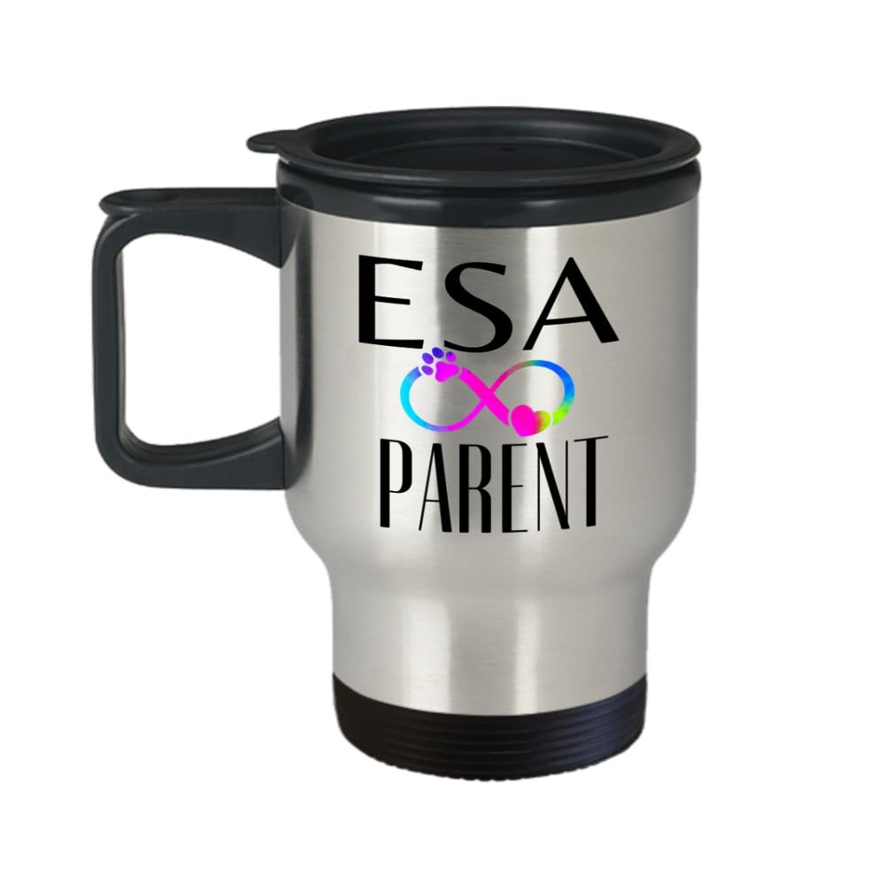 ESA Parent Coffee Travel Mug, ESA Dog Accessories, ESA Dog, ESA Accessories for Cat Tea Mug