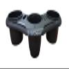 E-Sea Company: E-Sea Caddy Pro- (Black). Multi Cup Suction Mounted Drink Holder w/Knife, Pliers, Hook and Sunglass Storage. Perfect for Boats, Paddle Boards, Kayaks, Camping and More! view 1