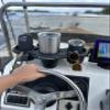 E-Sea Company: E-Sea Caddy Pro- (Black). Multi Cup Suction Mounted Drink Holder w/Knife, Pliers, Hook and Sunglass Storage. Perfect for Boats, Paddle Boards, Kayaks, Camping and More! view 2